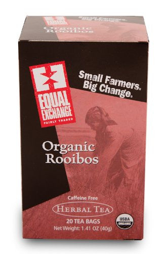 EQUAL EXCHANGE Fairly Traded Organic Tea Herbal, Rooibos - 20 bags