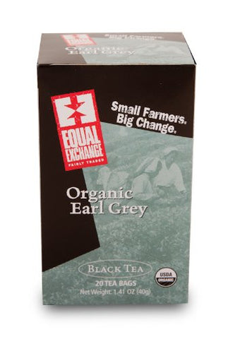 EQUAL EXCHANGE Fairly Traded Organic Tea Black, Earl Grey - 20 bags