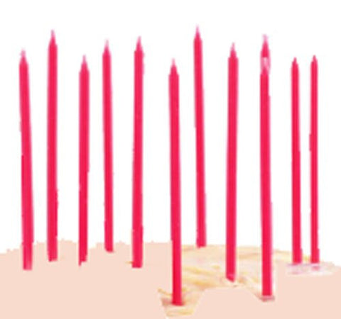 Party Candles Set of 12, Pink