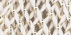 Aunt Lydia's- Metallic Crochet Thread Size 10, Natural & Gold (3 Packs)
