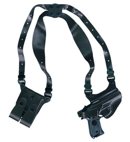 Shoulder Holster, Black, Plain Finish, Fits Glock 17, 19, 22, 23, 31, 32, 34, 35, 39