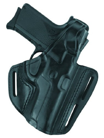3-Slot Holster, Black, Plain Finish, Fits Most Beretta