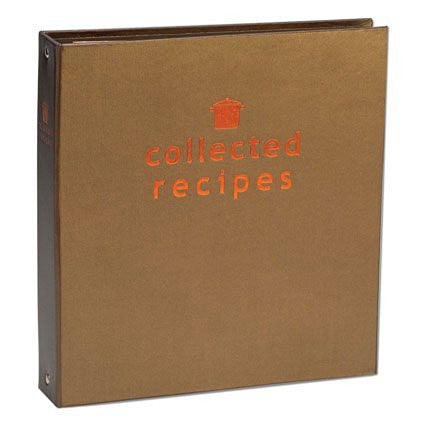 Create Your Own Coll. Recipes Cookbook - Copper Brown (12 Tab Dividers, 20 Tab Sticker Labels, Large Pocket)