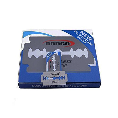 Dorco Double Edge Razor Blade, 100 ct, Blue