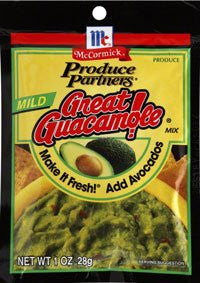 Great Guacamole Seasoning Mix, Mild 1.0 Oz