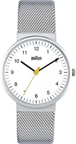 Braun Women's Classic Mesh Analog Display Quartz Silver Watch