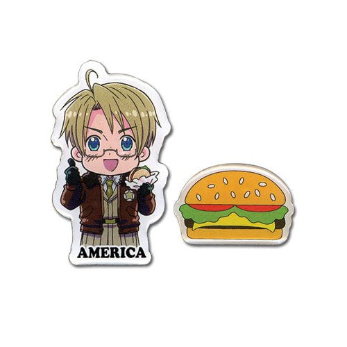 Hetalia America & Burger Pinset