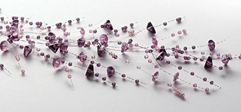 5' BEAD ORN GD LAV MIST