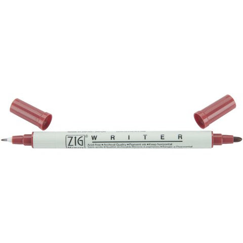 Zig Memory System Writer, .5 mm and 1.2 mm 1 pc. blister pack - Antique Burgundy