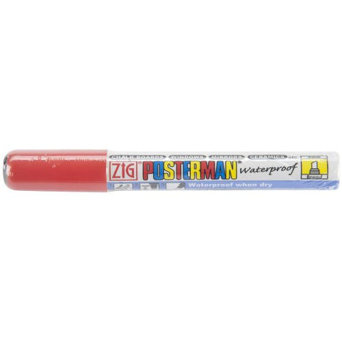 Zig Posterman Broad 1 pc. blister pack- Red