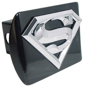 Superman 3D Black Hitch Cover