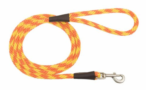 Mendota Small Snap Leash - Amber, 3/8" X 6'