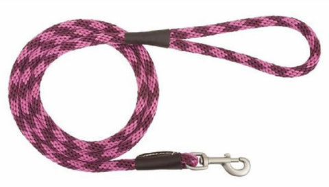 Mendota Small Snap Leash - Ruby, 3/8" X 6'