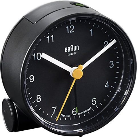 Braun Classic Analog Quartz Alarm Clock - Black