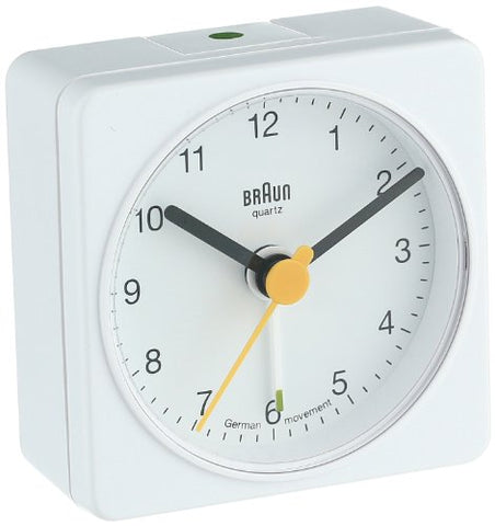Braun - Square Alarm Clock, White