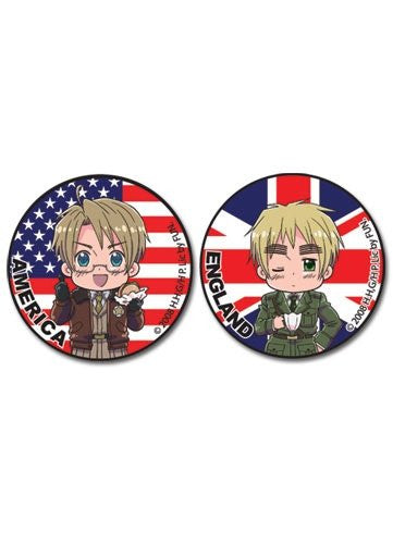 Hetalia America And England 1" Button
