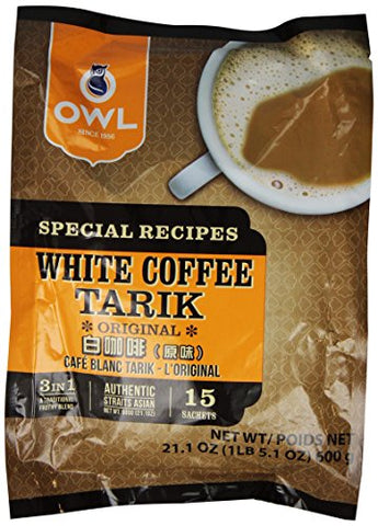 Owl 3 in 1 White Coffee Tarik Mix 600g (15 sachets)