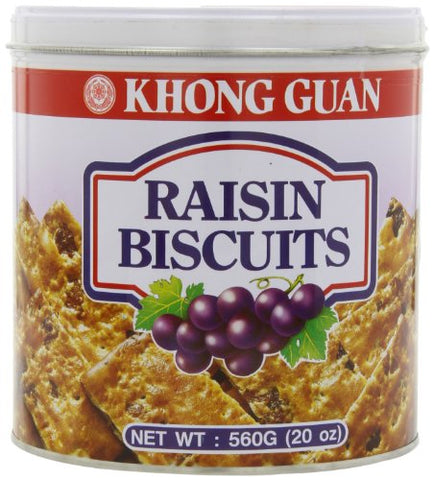 Khong Guan Raisin Biscuits (Tin) 560 g / 1 lb  4 oz