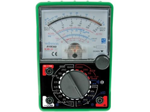 Analog Multimeter, 5.8" x 3.9" x 1.4"