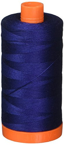 Aurifil- 50wt Cotton 1,422yd, Dark Navy