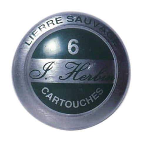 J. Herbin La Perle des Encres Fountain Pen Ink Lierre Sauvage 1 tin of 6 cartridges