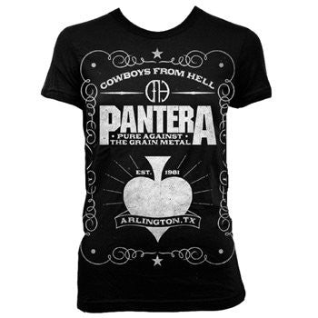 Pantera Spade Babydoll Girlie T-Shirt Size L