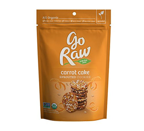 GO RAW Sprouted Cookies Carrot Cake, 3 oz