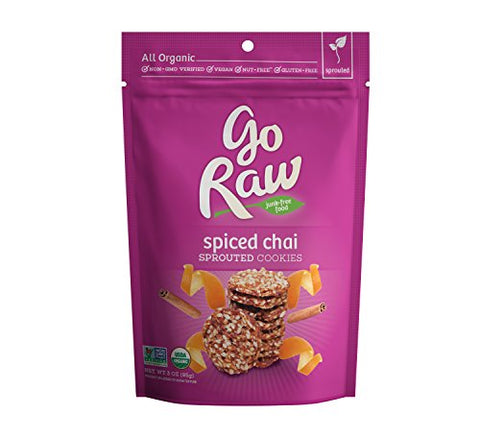 GO RAW Sprouted Cookies Spiced Chai, 3 oz