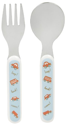 Sugarbooger Silverware Set Vroom,1.00 W X 5.50 L