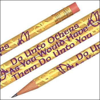 Foil The Golden Rule Pencils