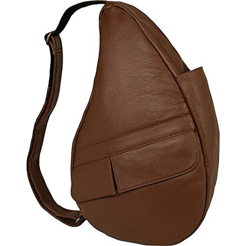 Leather Healthy Back Bag, Chestnut, Small