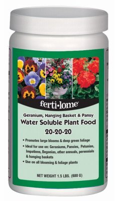 F*L 10721 GERANIUM HANGING BSKT 20-20-20, 1.5LB