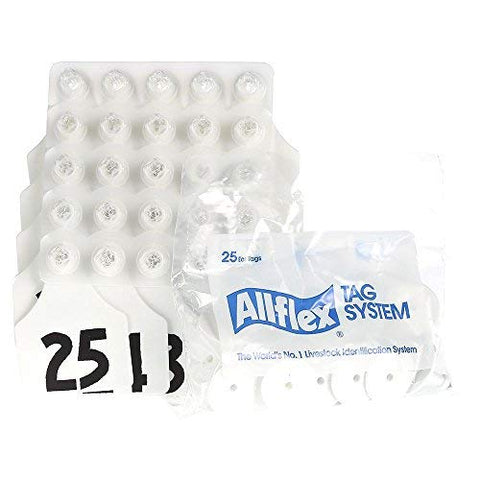 Allflex Global Large Fem W/B White 1-25