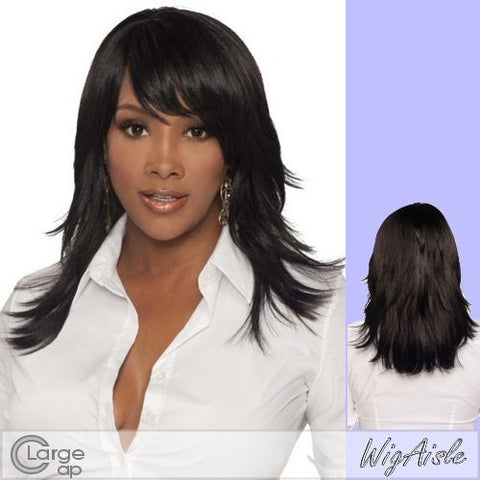 19" Layered Cut Style With Layered Side Bangs and Skin Part - 1