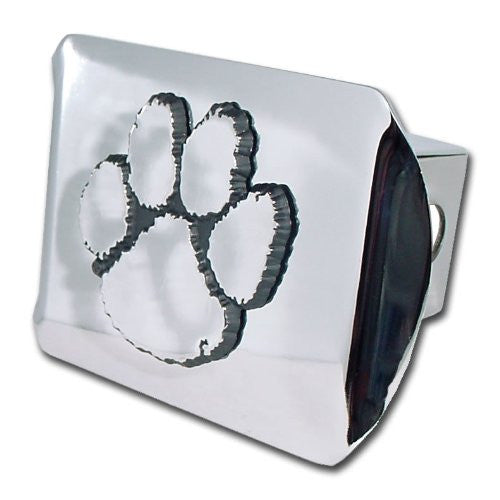 Clemson (Paw) Shiny Chrome Hitch Cover