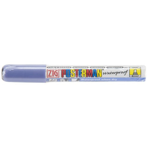 Zig 6mm Posterman Broad Chisel Tip Marker, Metallic Violet