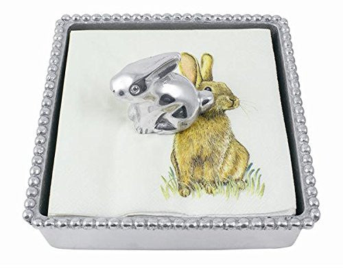 Bunny Beaded Napkin Box