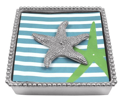 Starfish Beaded Napkin Box