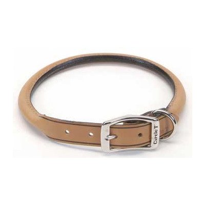 Oak Tanned Leather Collar 22"x1" - Red