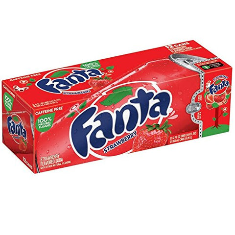 Fanta Strawberry Cans 12 Oz