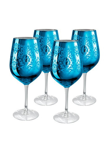 BROCADE GOBLET, 27 OZ., BLUE