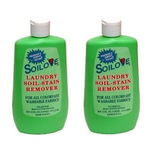 SOILOVE Laundry Soil-Stain Remover 16 oz, Pack of 2