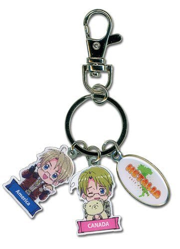 Hetalia America And Canada Keychain