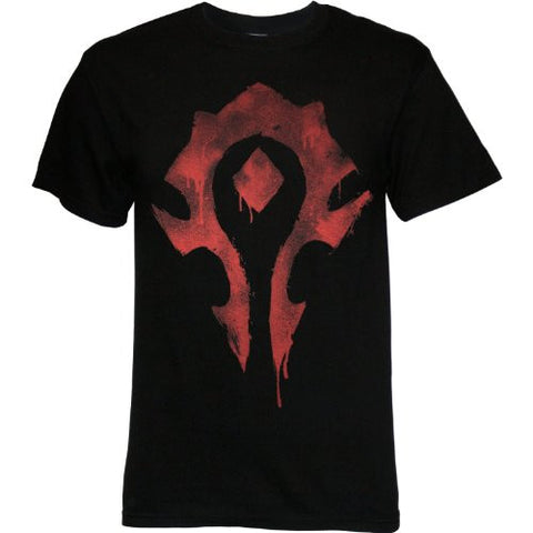 World of Warcraft Horde Spray Premium Tee- Black, Medium