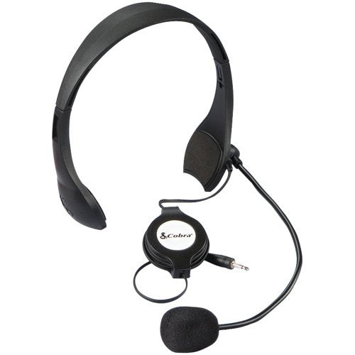 COBRA CAMS4 NOISE CANCELLING CB MICROPHONE HEADSET SYSTEM WITH REMOTE PUSH TO TALK COMPATIBLE WITH ALL 4 PIN CB RADIOS