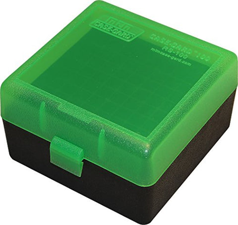 MTM- Case Guard 100 Sm Rifle, Clear Green/Black