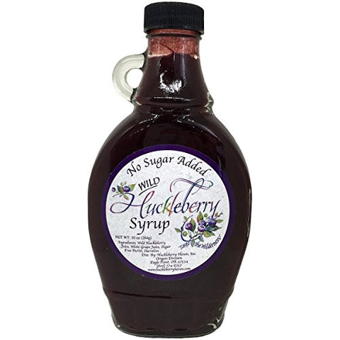 Sugar Free Wild Huckleberry Syrup 10 oz.