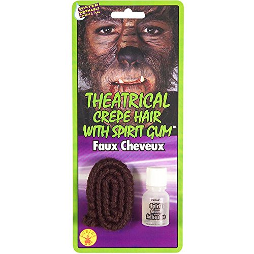 Crepe Hair & Spirit Gum (Dark Brown)