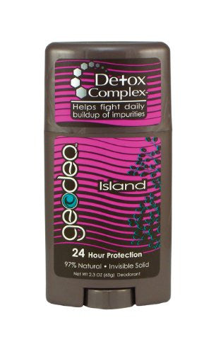GEO-DEO Natural Deodorant Stick w/Detox Complex Island 2.3 OZ