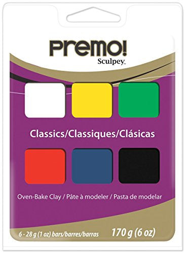 premo! Sculpey Multipack ‐‐ Classic, 6 x 1 oz